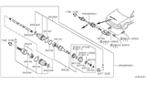 Diagram for Infiniti I30 Axle Shaft - 39204-31U00