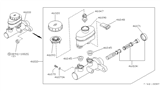 Diagram for Infiniti Master Cylinder Repair Kit - 46011-69C29