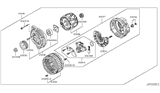 Diagram for Infiniti Alternator Pulley - 23150-AG010