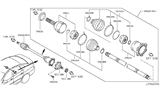 Diagram for Infiniti M35 CV Boot - 39741-EA025