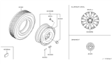 Diagram for Infiniti M45 Spare Wheel - 40300-EH027