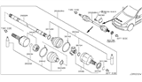 Diagram for 2014 Infiniti Q60 CV Boot - 39741-CG026
