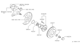 Diagram for Infiniti Q45 Wheel Seal - 40232-21B00