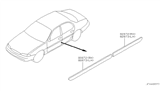 Diagram for 1994 Infiniti J30 Door Moldings - H0871-10Y78