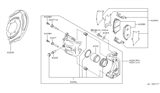 Diagram for Infiniti Brake Caliper Piston - 41121-CA000
