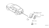Diagram for Infiniti FX35 Tailgate Lock Actuator Motor - 90500-AQ000