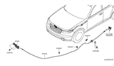 Diagram for 2004 Infiniti FX35 Hood Cable - 65620-CG000