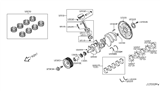 Diagram for Infiniti Crankshaft Gear - 13021-AR00A