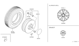 Diagram for Infiniti Q45 Spare Wheel - 40300-CG025