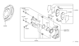 Diagram for Infiniti FX35 Brake Caliper - 41001-CL70A