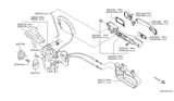 Diagram for 2005 Infiniti FX35 Door Latch Assembly - 80501-CL05A