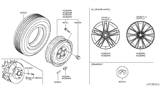 Diagram for 2014 Infiniti Q60 Spare Wheel - D0C00-1NY4A
