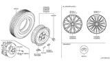 Diagram for Infiniti Q60 Spare Wheel - D0CMM-1NL8A
