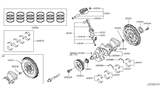 Diagram for 2009 Infiniti EX35 Piston Ring Set - 12033-JK20A