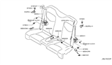 Diagram for 2015 Infiniti Q60 Seat Belt - 88844-3WK0A