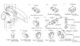 Diagram for Infiniti J30 Cruise Control Switch - 25551-10Y02