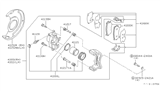 Diagram for Infiniti I30 Wheel Cylinder Repair Kit - 41120-71E26