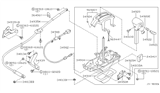 Diagram for 2002 Infiniti G20 Automatic Transmission Shifter - 34901-7J300