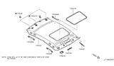 Diagram for 2006 Infiniti G35 Weather Strip - 73967-7W000