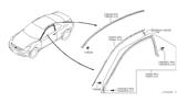 Diagram for Infiniti G35 Weather Strip - 76861-AM800