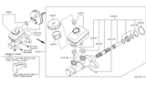 Diagram for Infiniti M35 Brake Master Cylinder - 46010-AC725