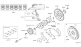 Diagram for Infiniti FX45 Crankshaft Thrust Washer Set - 12281-31U1A