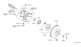 Diagram for Infiniti M45 Wheel Bearing - 43202-AG000
