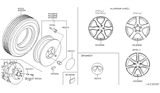 Diagram for Infiniti QX70 Wheel Cover - 40342-AM610
