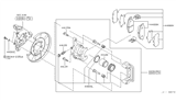 Diagram for Infiniti M35 Brake Pad Set - 44060-EG00K