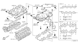 Diagram for Infiniti Q45 Throttle Body Gasket - 16175-AR200