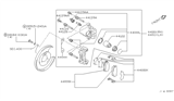 Diagram for Infiniti Q45 Brake Caliper - 44001-AR000
