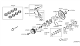 Diagram for 2012 Infiniti QX56 Piston Ring Set - 12033-1MC0B