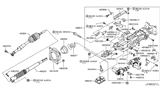 Diagram for 2021 Infiniti QX80 Steering Column Cover - 48950-1LA0A