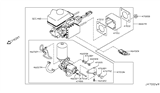 Diagram for 2015 Infiniti QX80 Brake Booster - 46007-5ZA1B