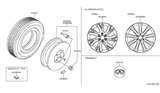 Diagram for 2014 Infiniti QX80 Wheel Cover - 40342-1LB4A