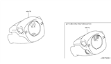 Diagram for 2021 Infiniti QX80 Steering Column Cover - 48470-1AA1B