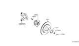 Diagram for Infiniti Wheel Bearing - 43202-5NN0B