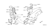 Diagram for Infiniti JX35 Catalytic Converter Gasket - 20691-JA10A