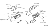 Diagram for Infiniti QX60 Valve Cover Gasket - 13270-9PM0A