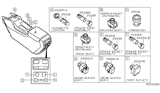 Diagram for Infiniti Seat Heater Switch - 25500-3JA1B