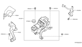 Diagram for 2013 Infiniti JX35 Power Steering Pump - 49110-3KA5A