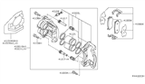 Diagram for Infiniti JX35 Brake Caliper Piston - 41121-3JA0A