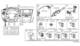 Diagram for Infiniti Dimmer Switch - 25190-3JA0A
