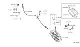 Diagram for Infiniti JX35 Automatic Transmission Shifter - 34901-3JA0A