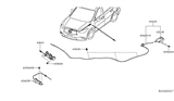 Diagram for Infiniti JX35 Hood Cable - 65620-3JA1A