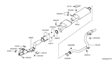 Diagram for Infiniti Exhaust Flange Gasket - 20695-ED10A