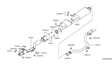 Diagram for Infiniti JX35 Exhaust Pipe - 20020-3JA0A