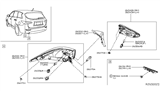 Diagram for Infiniti Bumper Reflector - 26565-8990D