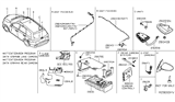 Diagram for 2013 Infiniti JX35 Antenna Cable - 28241-3JL0A