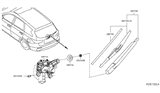 Diagram for Infiniti Wiper Motor - 28710-3JA0C